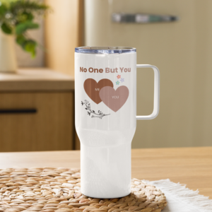 No One But You - Travel mug with a handle - 2 Hearts