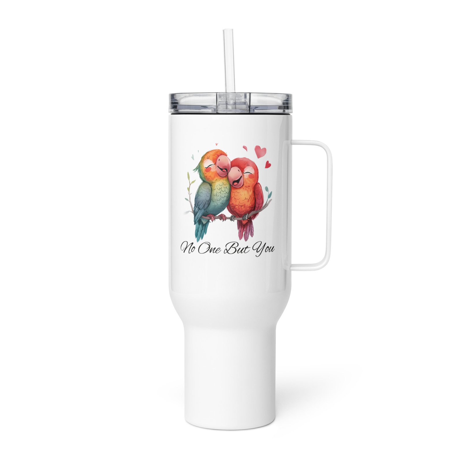 No One But You - Travel mug with a handle - Parrots - Image 4