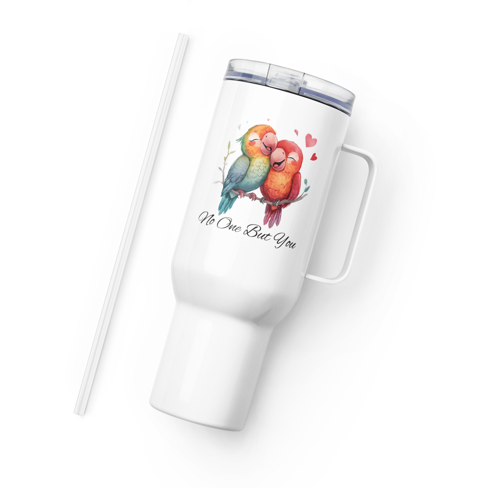 No One But You - Travel mug with a handle - Parrots - Image 6